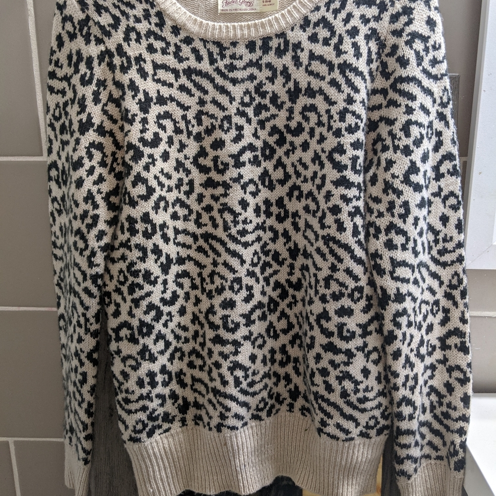 Cheetah print sweater